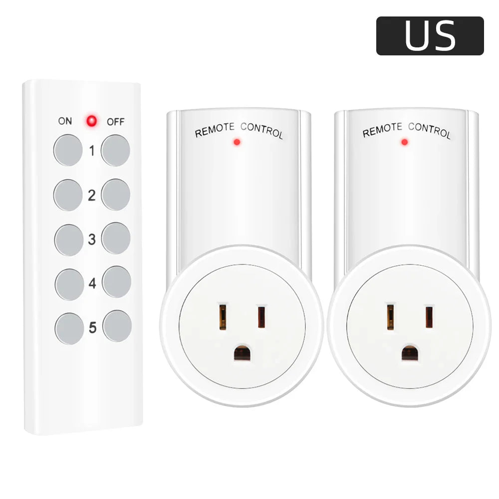 Smart Socket RF 433mhz Wireless Remote Control Outlet Adaptor Wall Electrical Switch Home Lamp For Smart Home EU UK US FR Plug