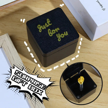 Funny Christmas Prank Gift – Middle Finger in Gift Box | Novelty Gag for Office Desk & Stocking Stuffer