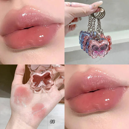 Butterfly Lip Gloss Keychain