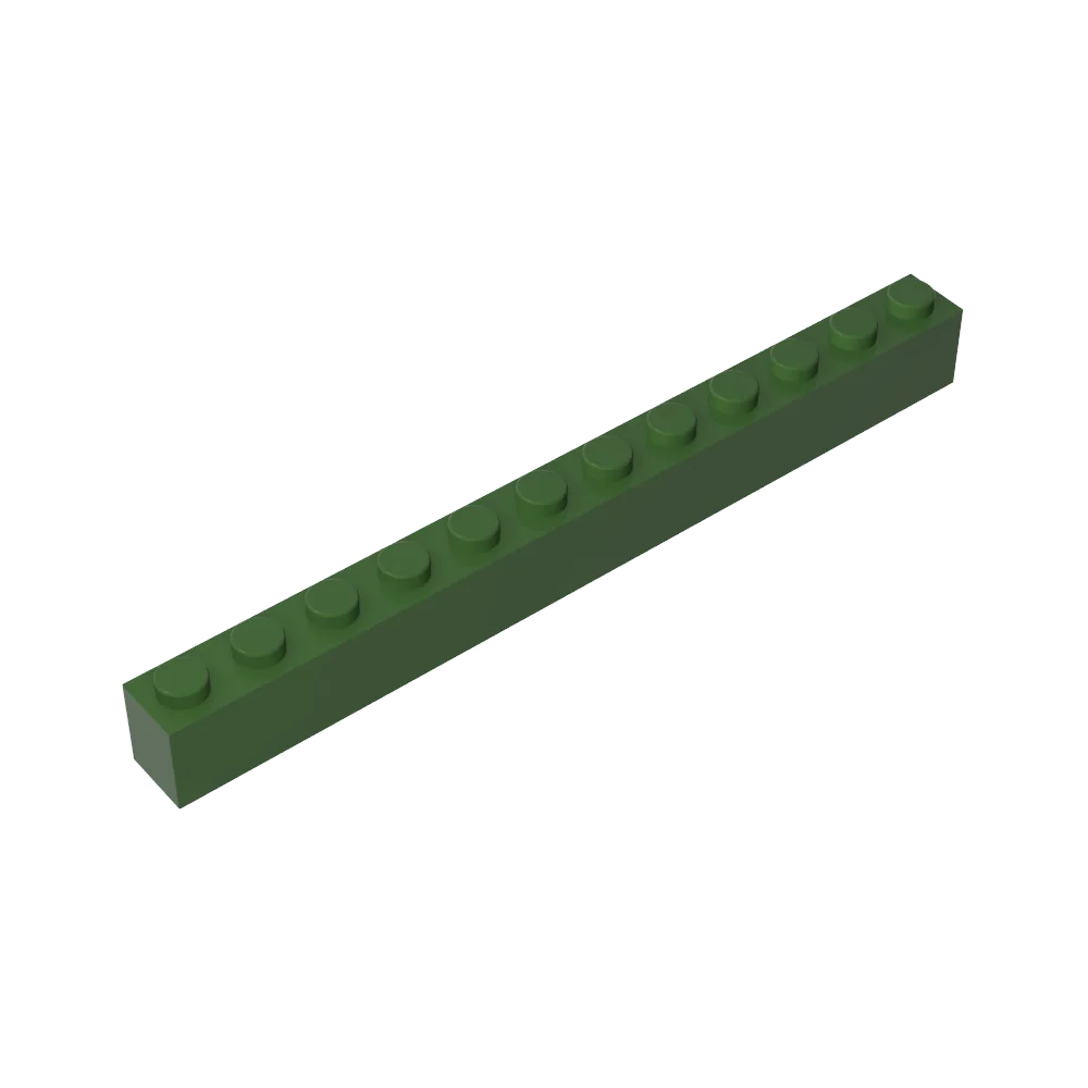 Gobricks GDS-538 Brick 1 x 12 | Compatible Building Block Pieces for DIY Construction