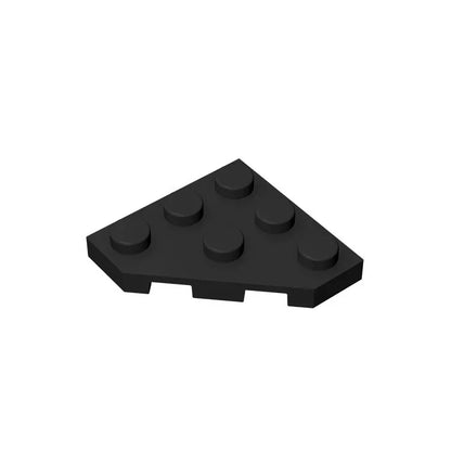 Gobricks GDS-556 Wedge Plate 3 x 3 Cut Corner | Compatible Building Block for DIY