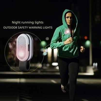 Outdoor Portable LED Collar Clip Lamp | Hands-Free Mini Night Light Flashlight for Camping and Hiking