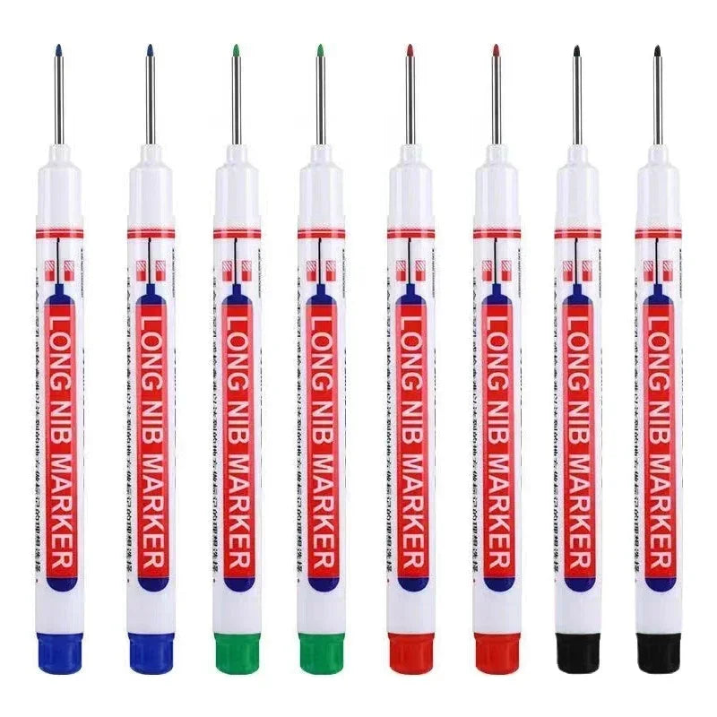 20mm Deep Hole Long Nib Markers Set | Multi-Purpose Perforating Pen for Metal, Wood, and Glass