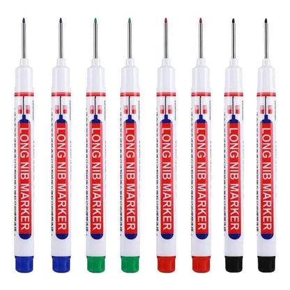 20mm Deep Hole Long Nib Markers Set | Multi-Purpose Perforating Pen for Metal, Wood, and Glass