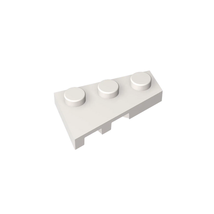 Gobricks GDS-547 Wedge Plate 3 x 2 Right | Compatible Building Block for DIY Creations