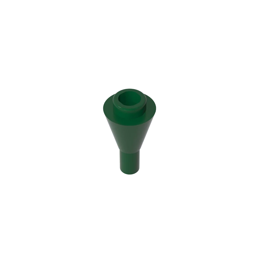 Gobricks GDS-1138 Cone 1 x 1 Inverted with Bar | Building Block for DIY Creations