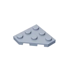 Gobricks GDS-556 Wedge Plate 3 x 3 Cut Corner | Compatible Building Block for DIY