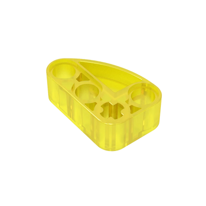 Gobricks GDS-2016 Technical Beam 2 x 3 L-Shape with Quarter Ellipse Thick | Building Blocks Toy Compatible with Lego 71708