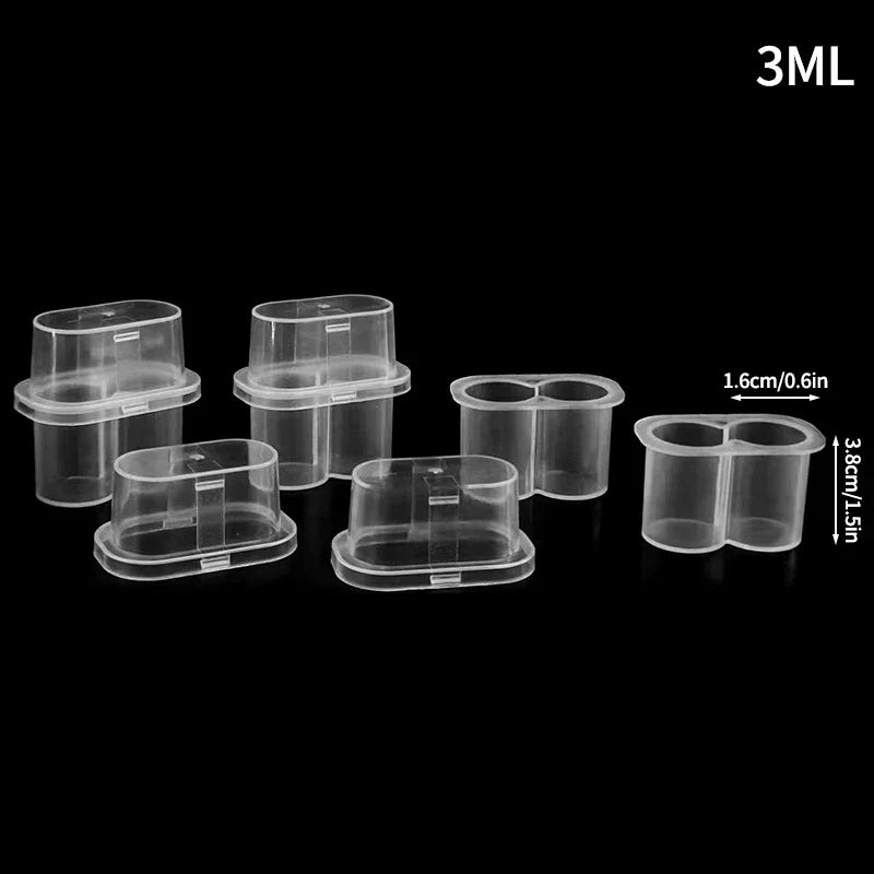 3ML Vial Storage Case Peptide Vial Case Clear Microtube Storage Box Foldable Freezer Tube Box Home Supplies Peptide Case