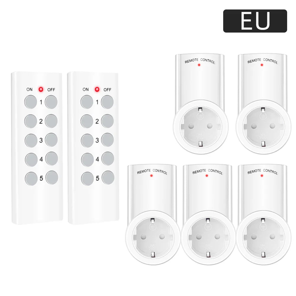 Smart Socket RF 433mhz Wireless Remote Control Outlet Adaptor Wall Electrical Switch Home Lamp For Smart Home EU UK US FR Plug