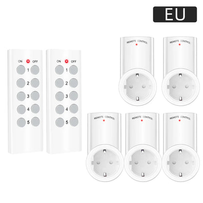 Smart Socket RF 433mhz Wireless Remote Control Outlet Adaptor Wall Electrical Switch Home Lamp For Smart Home EU UK US FR Plug