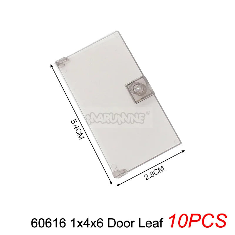 Marumine Window and Door Building Blocks | Compatible City House Parts Set