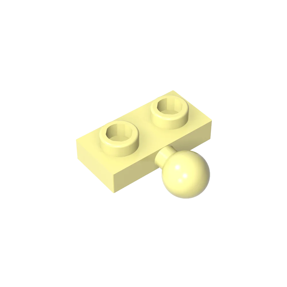 Plate, Modified 1 x 2 with Tow Ball on Side | Gobricks Building Block
