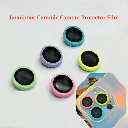 Glowing Tempered Glass Camera Lens Protector | For iPhone 14 13 12 11 15 Pro Max