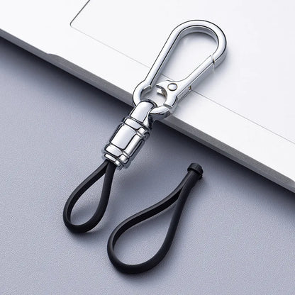 Metal Keychain for Men | Premium Anti-Lost Car Key Ring with Belt Clip