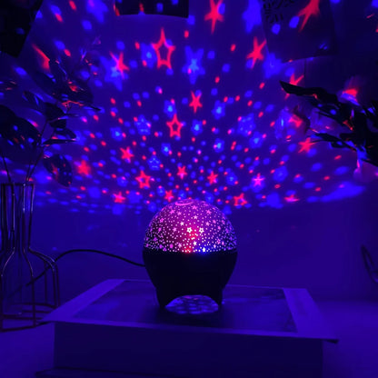 Starry Sky Projector with Moon and Stars | Night Light for Kids Room