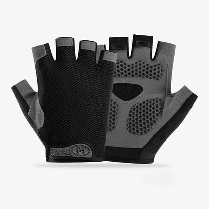 Fingerless Gym Gloves for Men & Women - Anti-Slip Breathable Workout & Cycling Gloves