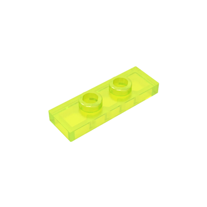 Gobricks GDS-1504 Plate, Modified 1 x 3 with 2 Studs (Double Jumper) | Compatible Building Block Piece