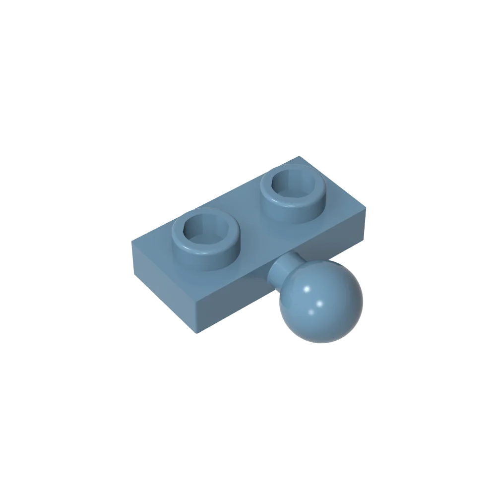 Plate, Modified 1 x 2 with Tow Ball on Side | Gobricks Building Block