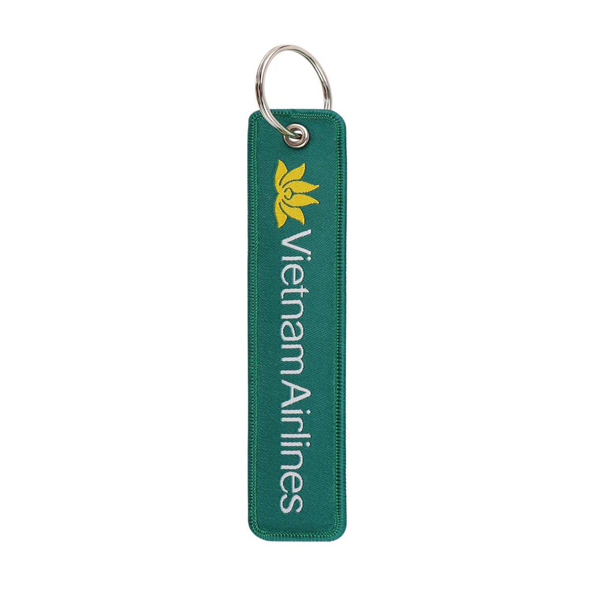 Aviation Sign Embroidery Key Fob | Motorcycle Keychain and Gift Accessory