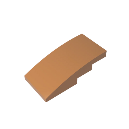 Slope, Curved 4 x 2 Building Block (Gobricks GDS-660) | Compatible with Lego 93606 Parts for DIY