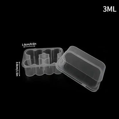 3ML Vial Storage Case Peptide Vial Case Clear Microtube Storage Box Foldable Freezer Tube Box Home Supplies Peptide Case