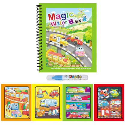 Reusable Water Drawing Book for Kids | Mess-Free Magic Coloring Pad