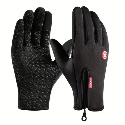 Unisex Touchscreen Winter Gloves - Warm Windproof Non-Slip Gloves for Cycling, Driving & Motorcycle