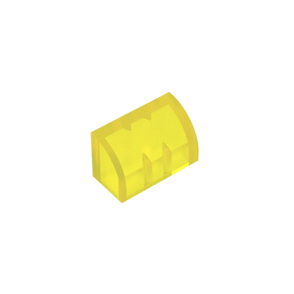 Gobricks GDS-M063 Curved Brick 1 x 2 x 1 No Studs | Compatible Building Block