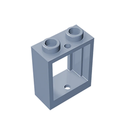 Gobricks GDS-783 Frame 1x2x2 Window | Compatible Building Block for DIY Projects