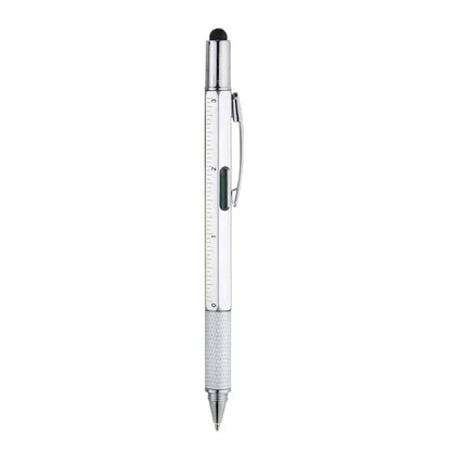 7 in 1 Multifunction Ballpoint Pen | EDC Hand Tool with Ruler Screwdriver Stylus Level