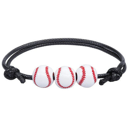Sports Bracelet Set | 5 or 10 Pack Adjustable Beaded Bracelets for Sports Theme Parties