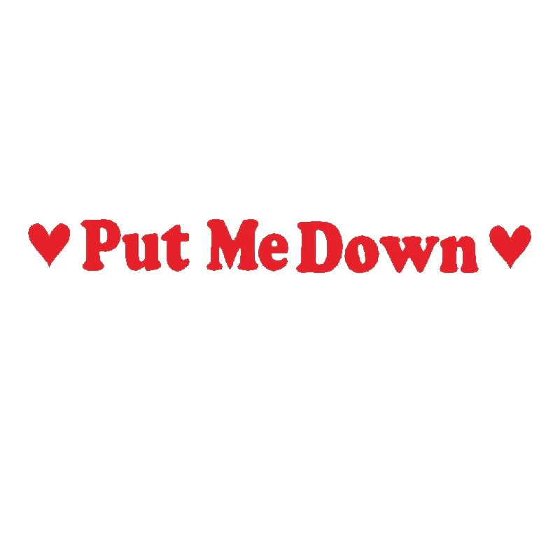 PUT ME DOWN Toilet Seat Reminder Sign | Funny Vinyl Bathroom Decal