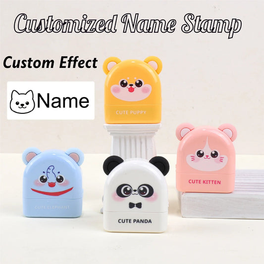 Personalized Animal Name Stamp | Custom Waterproof Clothing Label for Kids