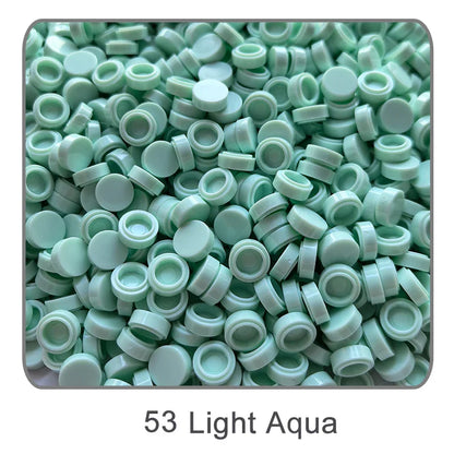 1000Pcs Tile 1x1 Round Building Blocks | 52 Color DIY Educational Creative Toy Set