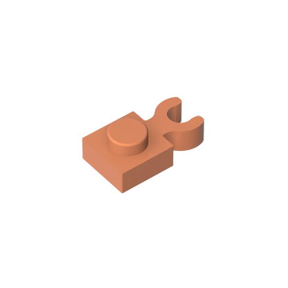 Gobrick GDS-814 PLATE 1X1 W. HOLDER | Building Block for DIY Creations