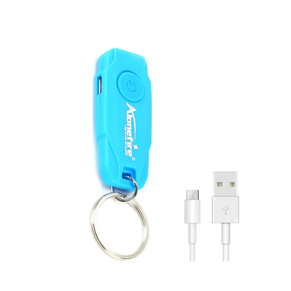 Mini LED Keychain Light | USB Rechargeable Compact Flashlight