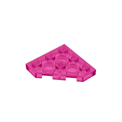 Gobricks GDS-556 Wedge Plate 3 x 3 Cut Corner | Compatible Building Block for DIY