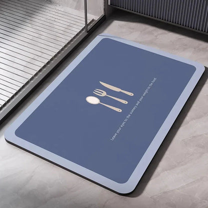 Diatomaceous Earth Bath Mat – Quick-Dry Non-Slip Absorbent Rug