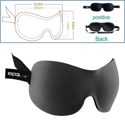 3D Breathable Sleeping Eye Mask | Light Blocking Sleep Aid for Travel and Home