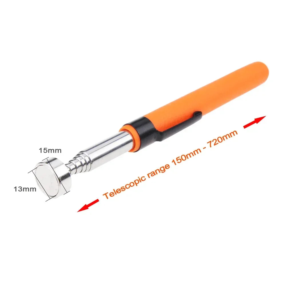 Telescopic Magnetic Pickup Tool | Extendable Magnet Rod for Dropped Screws and Bolts