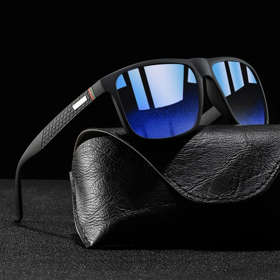 Colorful Striped Classic Sunglasses for Men & Women – UV400 Mirror Lens Driving & Travel