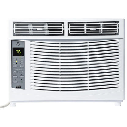 6000 BTU Smart Window Air Conditioner with WiFi - Cools Rooms to 250 Sq Ft, Remote & App Control for Bedroom Office