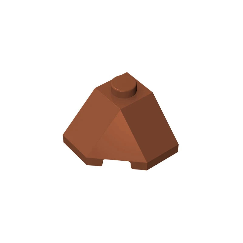 ROOF TILE 2x2x1 45 Degree Bottom | Compatible Building Block for Creative DIY