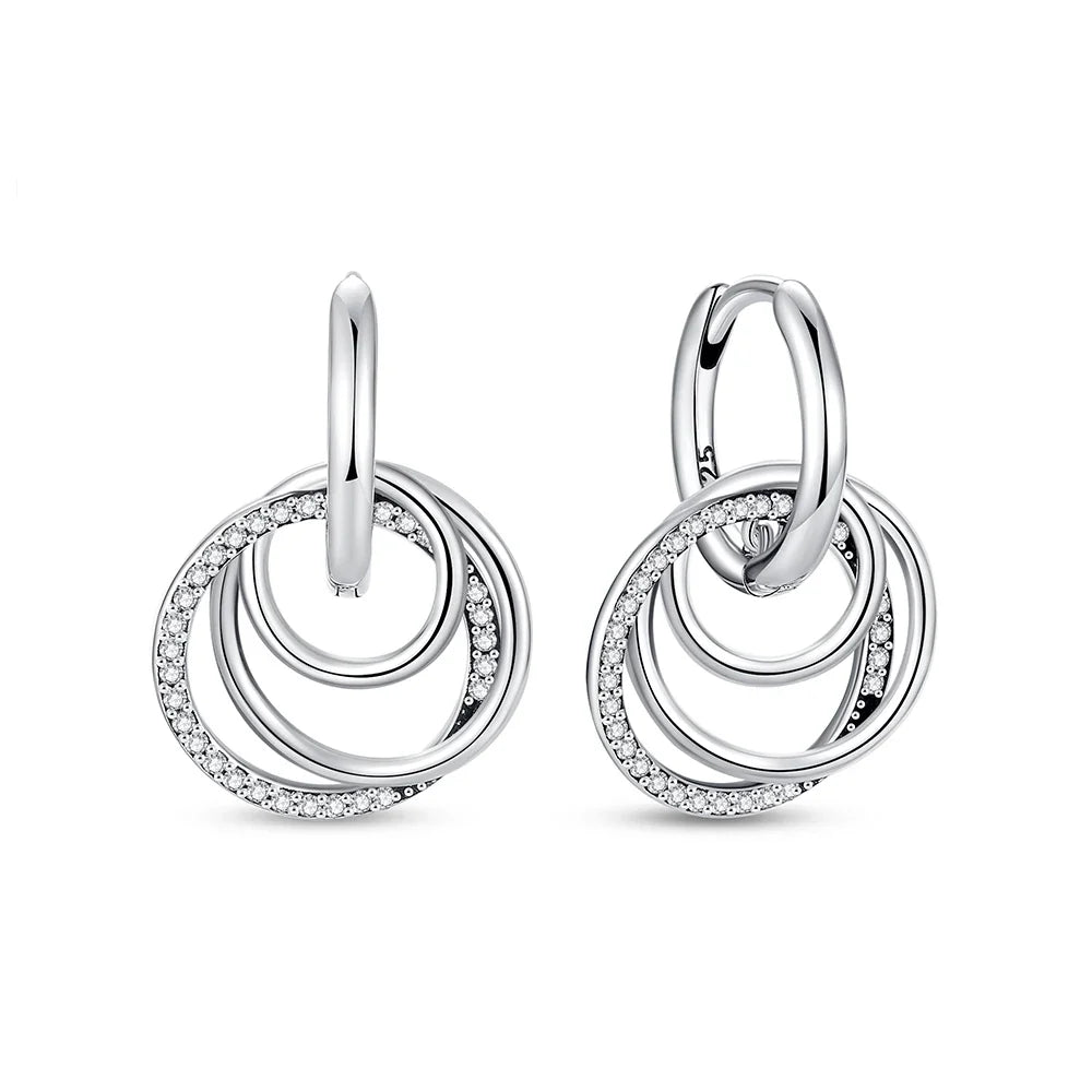 925 Sterling Silver Earrings | Women's Trendy Stud and Hoop Jewelry with Cubic Zirconia