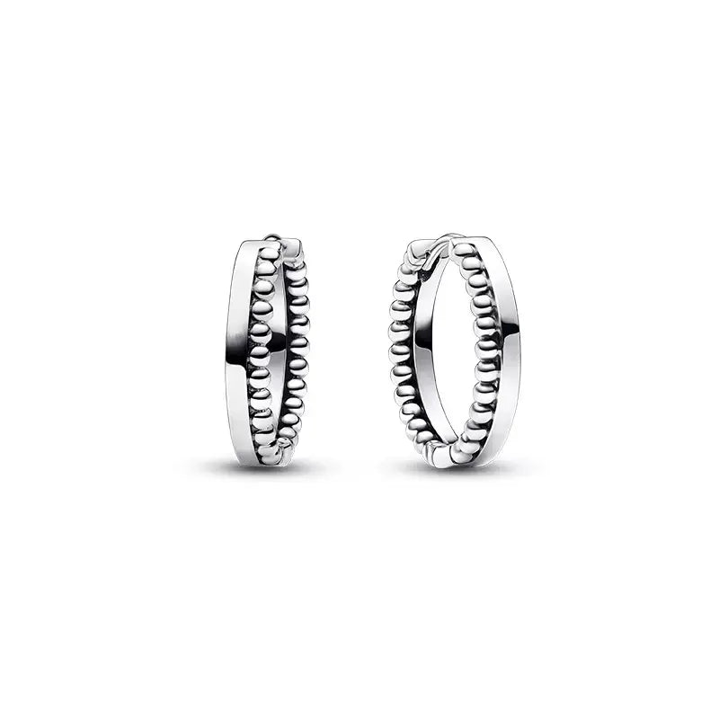 925 Sterling Silver Snowflake Heart Earrings | Fine Stud Earrings for Women