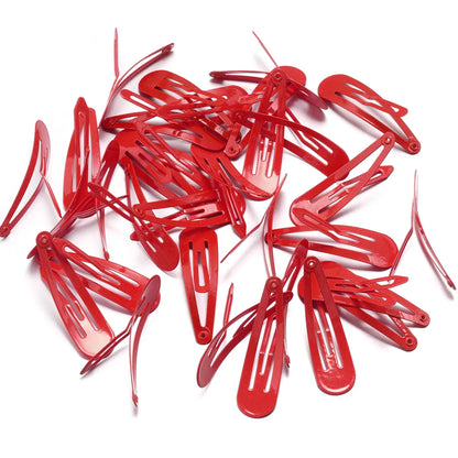 50-Pack Metal Candy Color BB Hair Clips – Waterdrop Hairpins for Kids, Girls & Women | Y2K