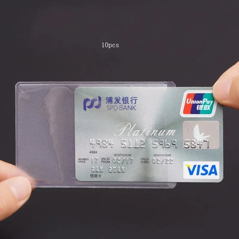 Transparent PVC Card Holder | Waterproof ID Badge Cover