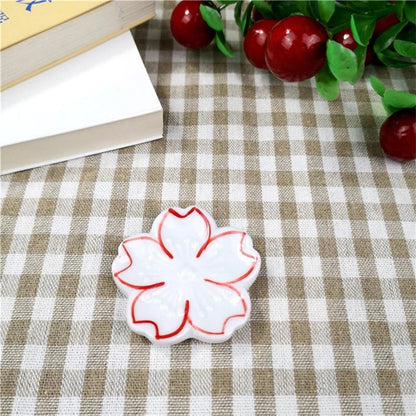 Ceramic Cherry Blossom Incense Holder | Aromatherapy Burner for Home & Office