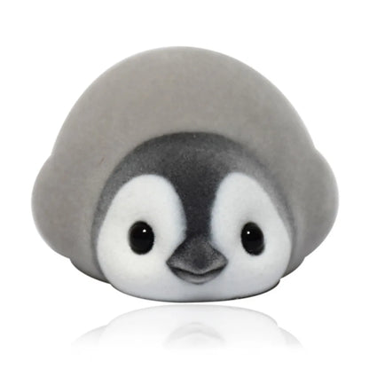 Chubby Hamster Penguin Squeeze Toy | Cute Flocked Stress Relief Animals
